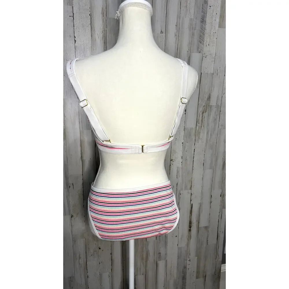Hula Honey Women's‎ Striped Bikini Set Multicolor Size Large - Picture 6 of 6